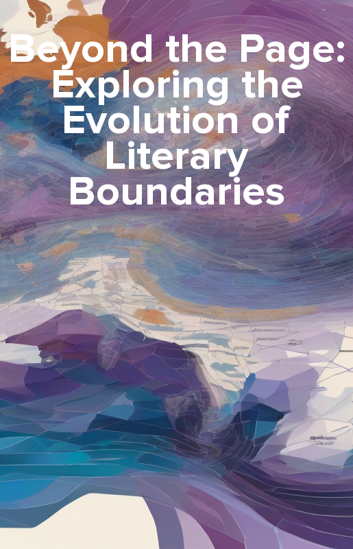 Beyond the Page: Exploring the Evolution of Literary Boundaries - ebook epub, mobi, audiobook mp3