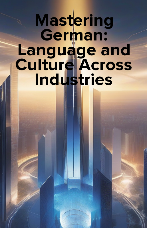 Mastering German: Language and Culture Across Industries - ebook epub, mobi, audiobook mp3