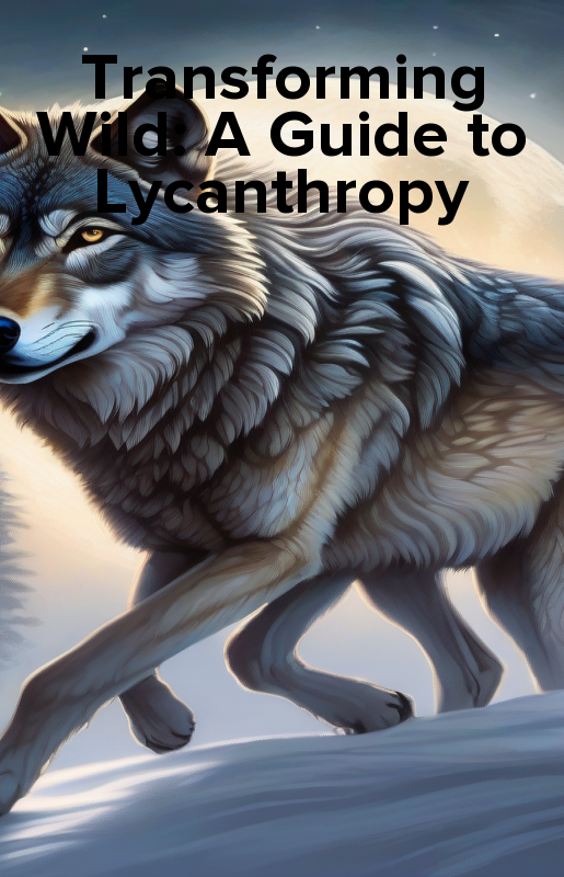 Transforming Wild: A Guide to Lycanthropy - ebook epub, mobi, audiobook mp3