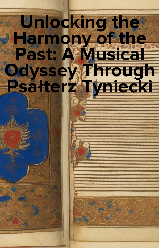 Unlocking the Harmony of the Past: A Musical Odyssey Through Psałterz Tyniecki - ebook epub, mobi, audiobook mp3